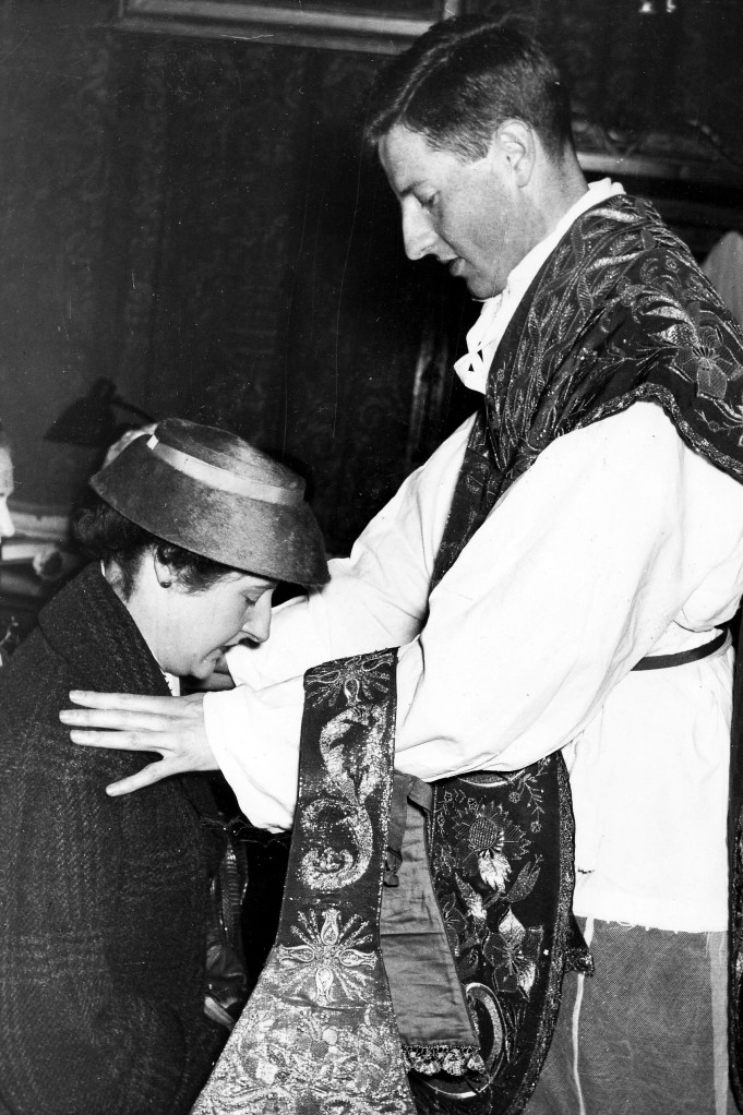 Niall blesses his sister Eileen after his Ordination in 1957