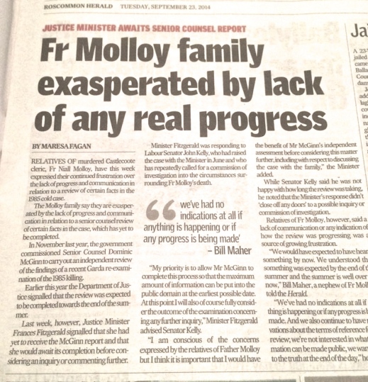 Senator John Kelly in Roscommon Herald