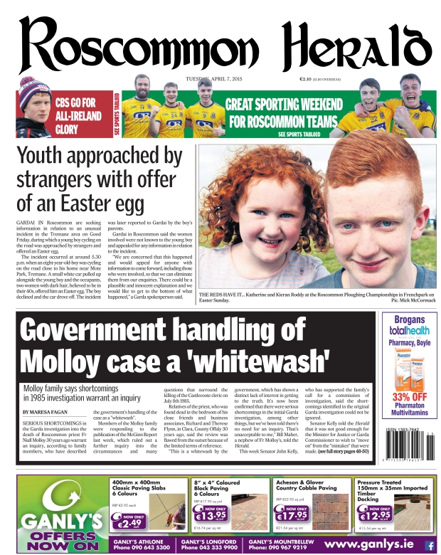 Maresa Fagan in Roscommon Herald